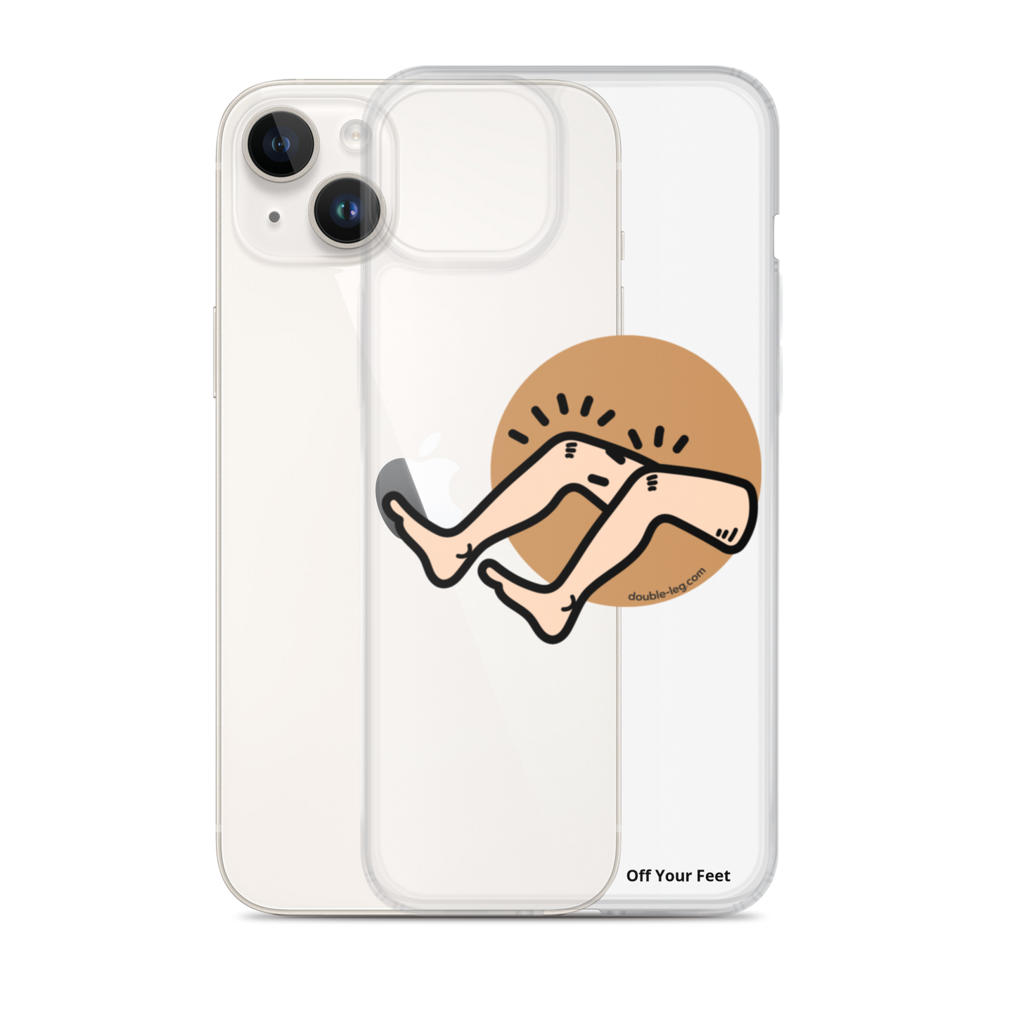 "Off Your Feet" Clear Case for iPhone®