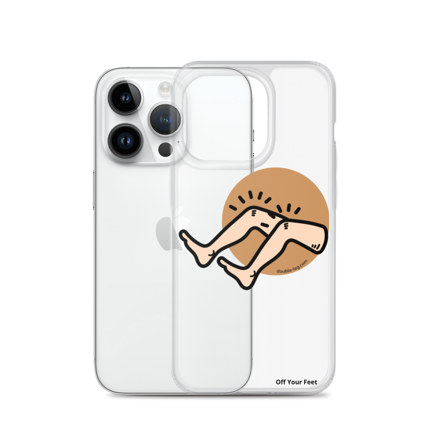"Off Your Feet" Clear Case for iPhone®