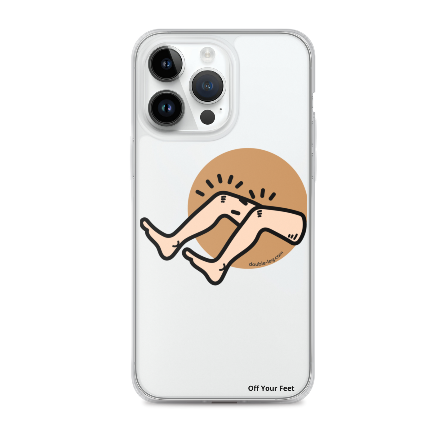 "Off Your Feet" Clear Case for iPhone®